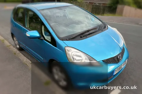 Blue Honda Jazz bought in Yorkshire Blue Honda Jazz bought in Yorkshire